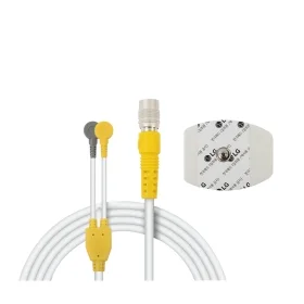 전극 케이블(Yellow) + 전극 패드 세트 상품 이미지