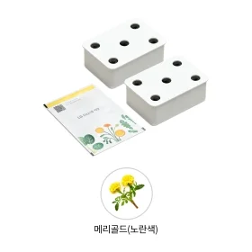LG 틔운용 메리골드 노란색 씨앗키트 패키지 (전제품용) 상품 이미지