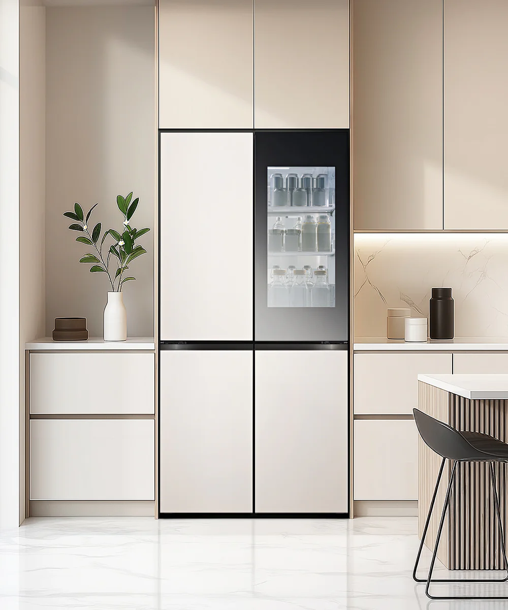 LG 디오스 오브제컬렉션 STEM 베이직 냉장고 Fit & Max (노크온