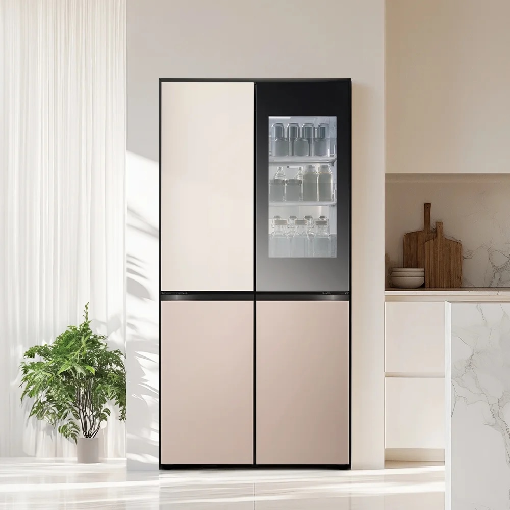 LG 디오스 오브제컬렉션 STEM 베이직 냉장고 Fit & Max (노크온
