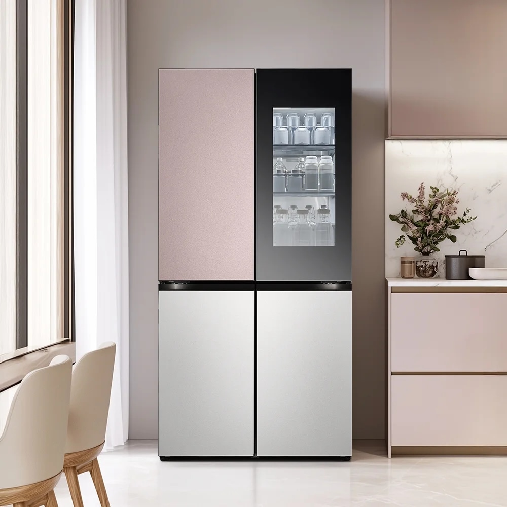 LG 디오스 AI 오브제컬렉션 STEM 베이직 냉장고 (노크온 더블매직