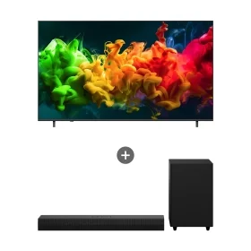 LG QNED evo AI (스탠드형)+ LG 사운드바 상품 이미지