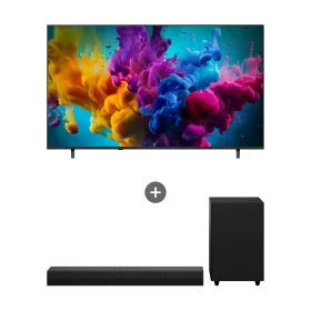 LG QNED evo AI (스탠드형)+ LG 사운드바 상품 이미지
