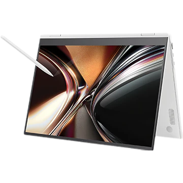 LG 그램 pro360의 측면 이미지입니다.