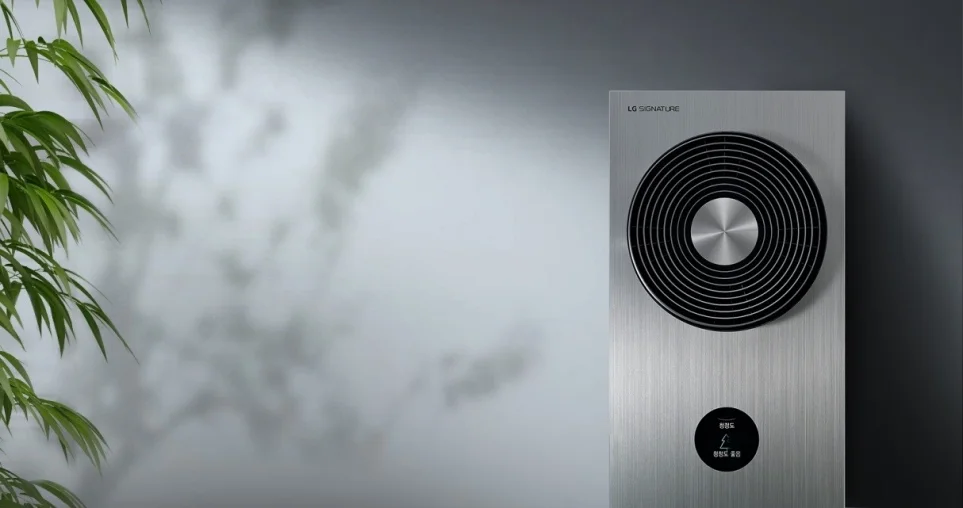 LG 시그니처 에어컨 전면 UX 디자인