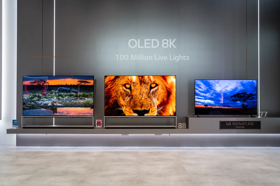 CES 2020에서 선보인 LG전자 올레드 TV 모습 3