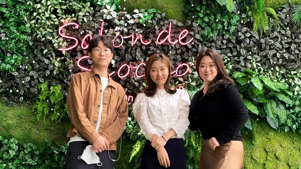 LG전자 VS디자인연구소 인터렉션팀 (왼쪽부터) 김태준 선임, 이고은 선임, 백종민 선임