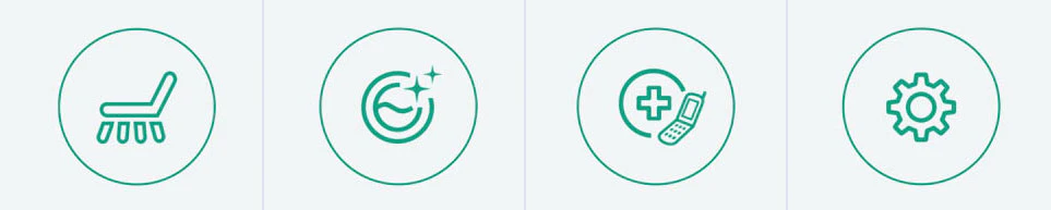 스마트 기능인 LG ThinQ*를 연동할 수 있는 LG 디오스 식기세척기 스마트 기능인 LG ThinQ*를 연동할 수 있는 LG 디오스 식기세척기