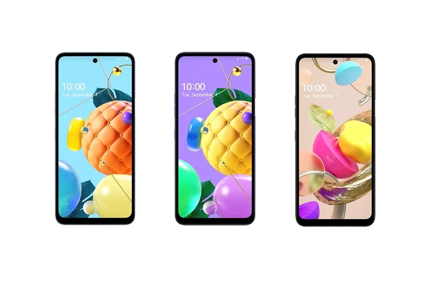 왼쪽부터 LG K62, K52, K42 제품 사진