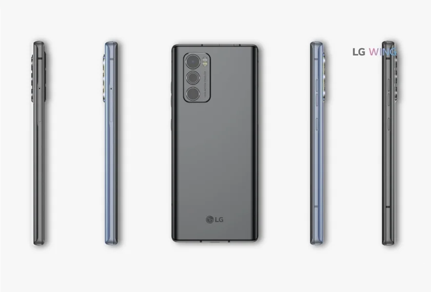 LG전자 전략 스마트폰 'LG 윙' 제품사진.