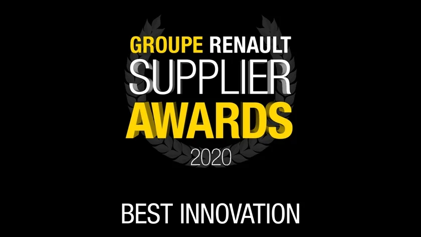 LG전자가 프랑스에 본사를 둔 자동차 제조 그룹 르노(Renault)가 주관한 우수 공급사 시상식에서 혁신 부문의 차량용 디스플레이 우수 공급사로 선정됐다. LG전자는 지난 2014년과 2017년에도 르노 그룹의 우수 공급사로 선정된 바 있다. 사진은 르노 우수 공급사 수상식 로고.