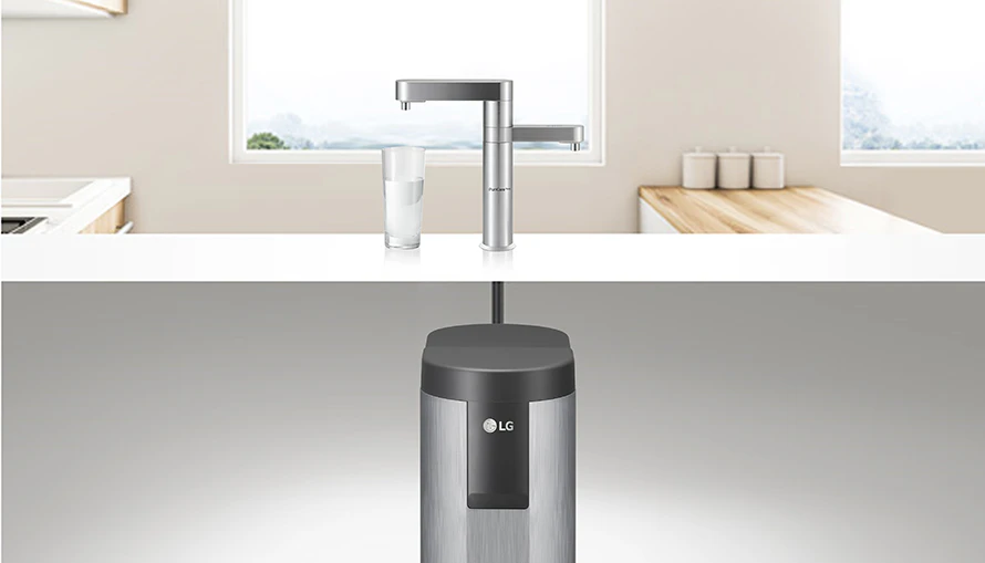 LG 퓨리케어 듀얼 정수기 빌트인 설치된 모습 LG 퓨리케어 듀얼 정수기 빌트인 설치된 모습