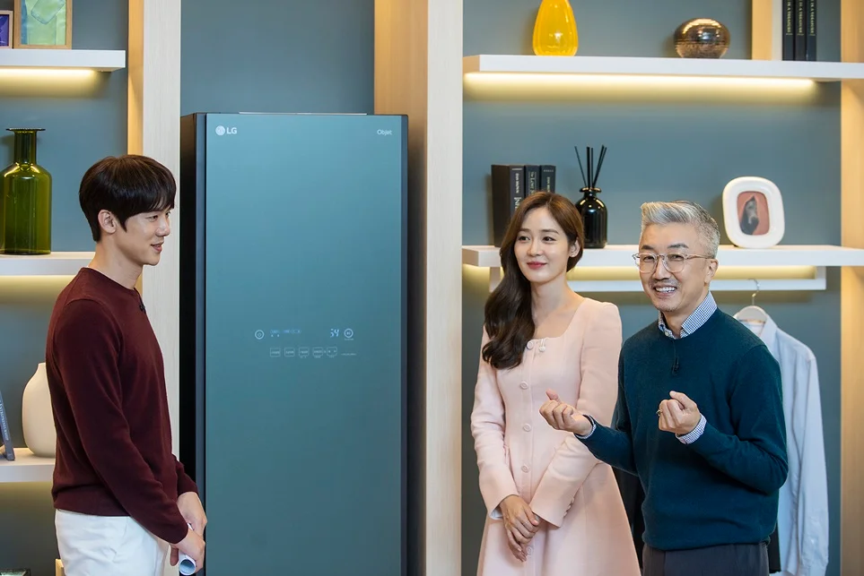 LG 오브제컬렉션 스타일러와 유연석, 성유리, 김치호