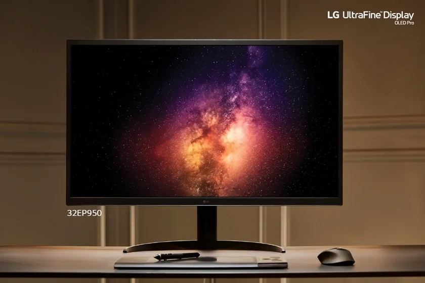 LG전자가 CES 2021에서 프리미엄 모니터 신제품을 공개하며 시장 공력을 가속화 한다. LG 울트라파인 올레드 프로 모니터 이미지. 