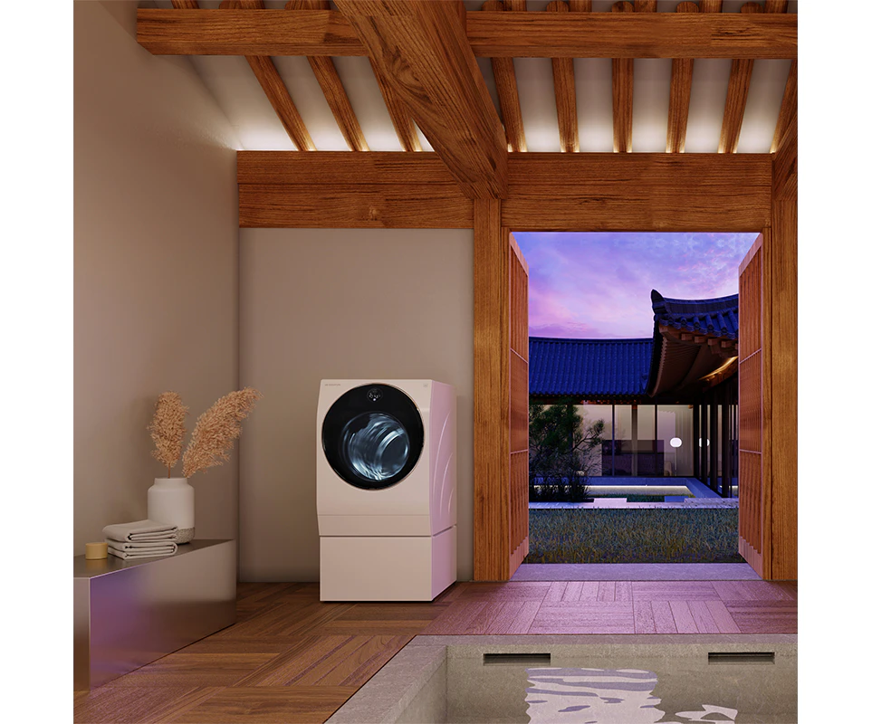 'Modern Hanok in Seoul(모던 한옥 인 서울)' 컨셉으로 꾸며진 한옥인테리어와 LG 시그니처 세탁기