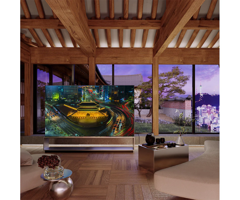 ‘Modern Hanok in Seoul(모던 한옥 인 서울)’ 컨셉으로 꾸며진 한옥인테리어와 LG 시그니처 올레드 8K