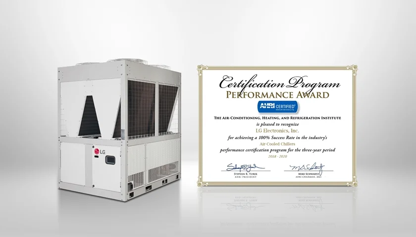공냉식 칠러 제품군의 대표모델인 인버터 스크롤 칠러(Inverter Scroll Chiller). 공냉식 칠러 제품군의 대표모델인 인버터 스크롤 칠러(Inverter Scroll Chiller).