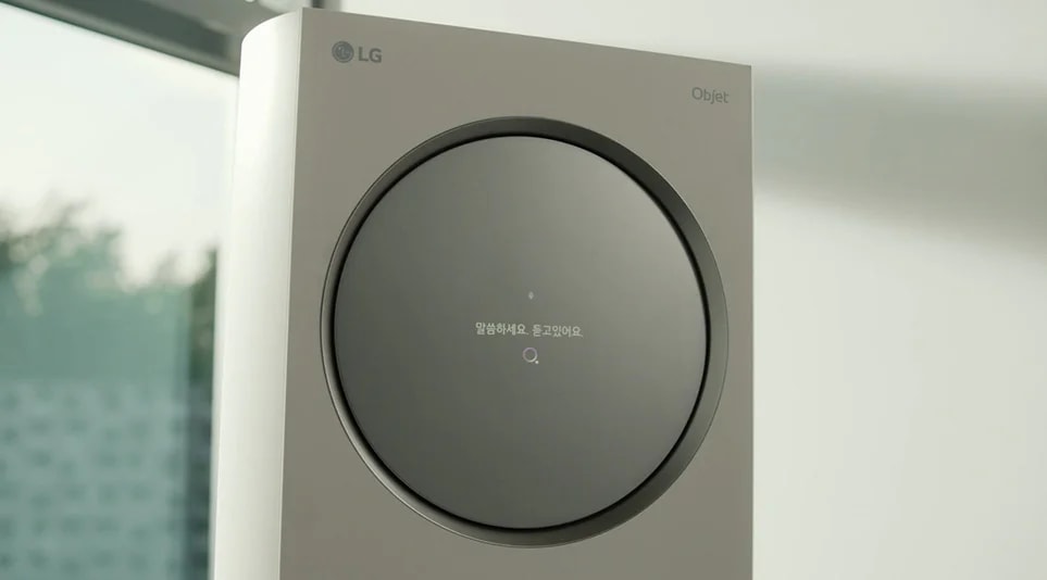 음성인식 기능을 활용하면 사용자의 목소리만으로 LG 휘센 타워의 기능 동작이 가능하다 음성인식 기능을 활용하면 사용자의 목소리만으로 LG 휘센 타워의 기능 동작이 가능하다