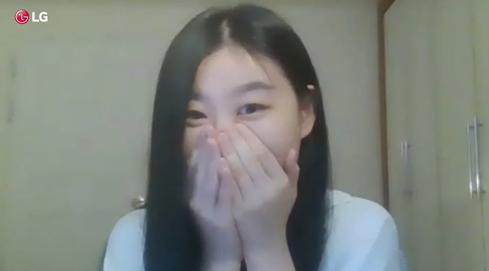 화상으로 진행된 Life’s Good Music 프로젝트 선정 당시의 김다인(Dani Kim) 화상으로 진행된 Life’s Good Music 프로젝트 선정 당시의 김다인(Dani Kim)