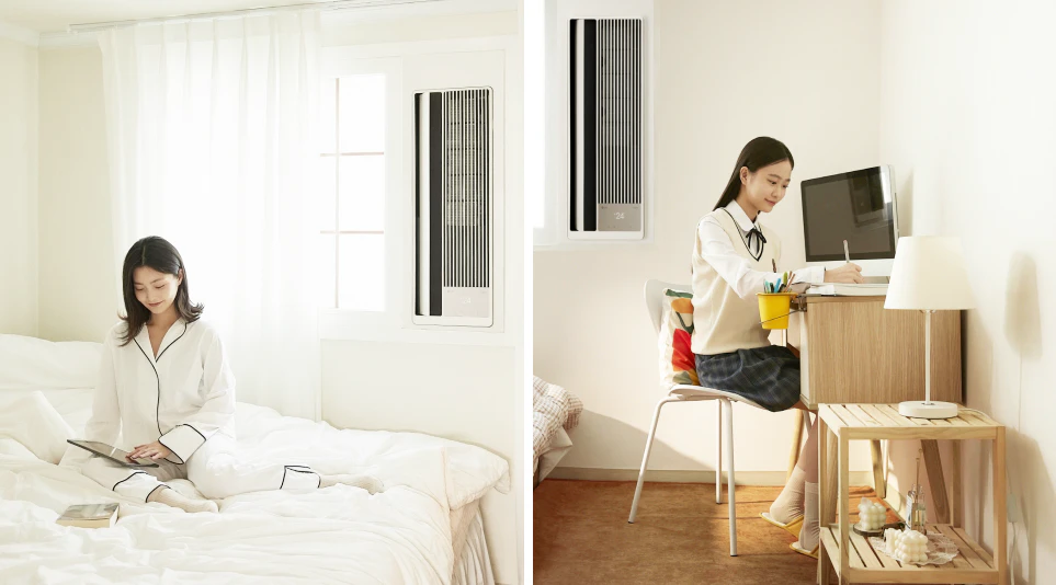 조용해야 하는 침실과 공부방에도 적합한 LG 휘센 오브제컬렉션 엣지 조용해야 하는 침실과 공부방에도 적합한 LG 휘센 오브제컬렉션 엣지