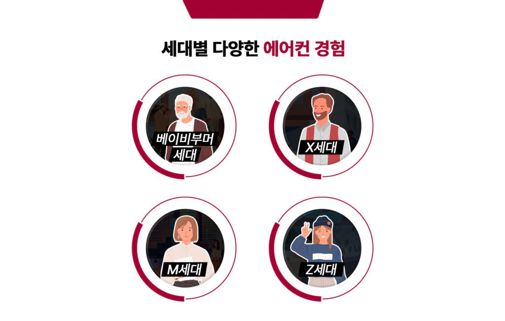 세대마다 가지고 있는 다양한 에어컨 경험