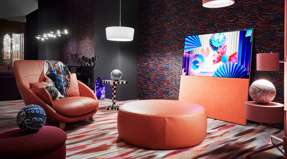‘밀라노 디자인 위크 2022’에 전시된 ‘LG 올레드 오브제컬렉션 Easel’ ‘밀라노 디자인 위크 2022’에 전시된 ‘LG 올레드 오브제컬렉션 Easel’