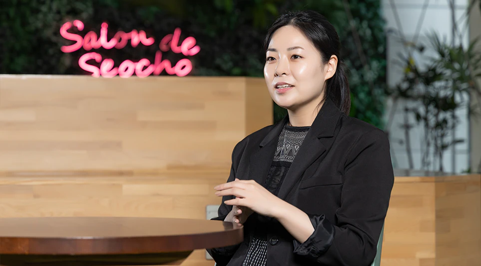 Lifegraphy 시스템 개발 과정 중 있었던 에피소드에 대해 이야기하는 노은영 선임