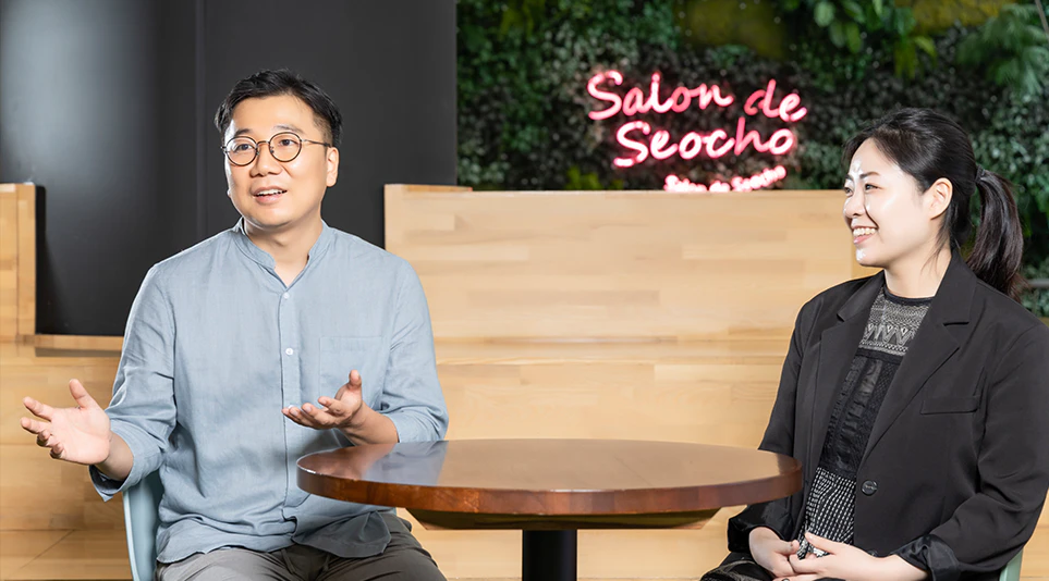 (왼쪽부터) EI Task 이건우 리더, 노은영 선임