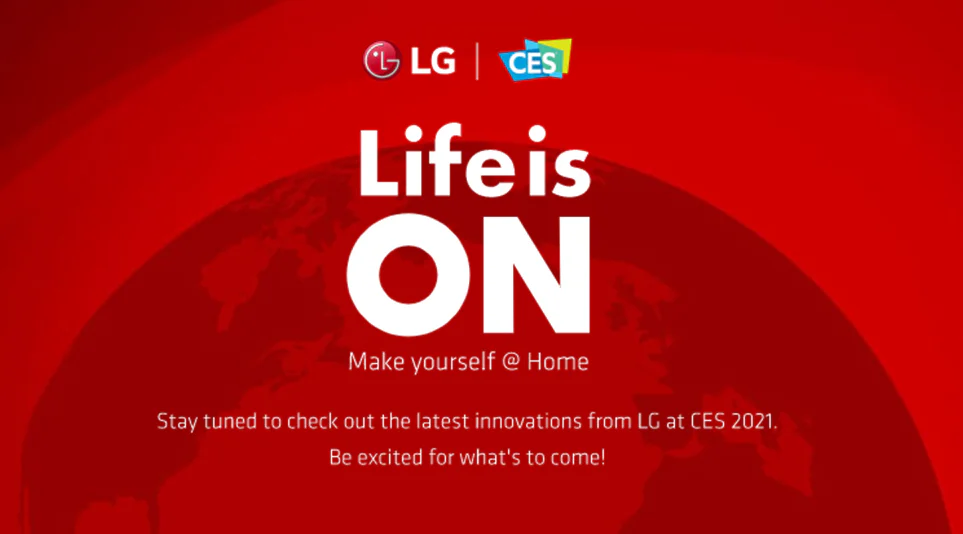 LG CES 2021 마이크로 사이트에서 타이틀을 소개하는 이미지 LG CES 2021 마이크로 사이트에서 타이틀을 소개하는 이미지