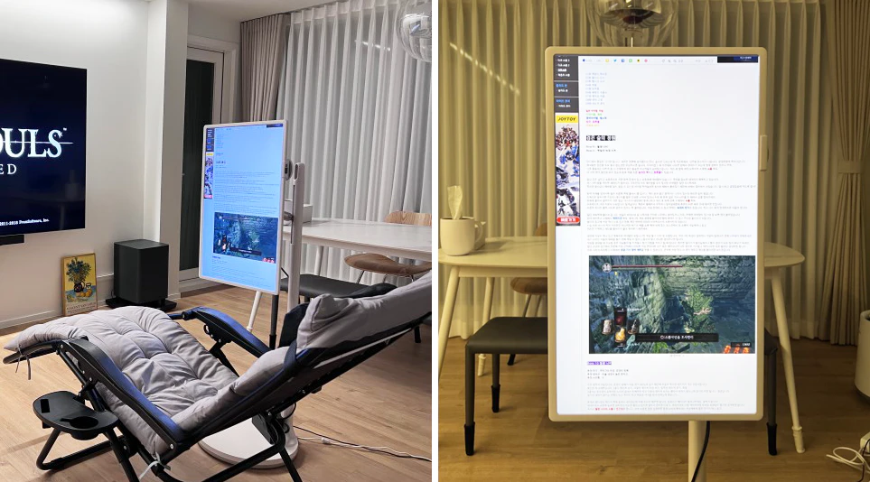 게임을 편하게 즐길 수 있는 LG 스탠바이미 게임을 편하게 즐길 수 있는 LG 스탠바이미