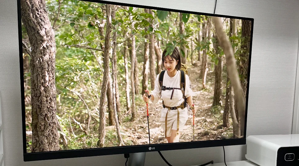 촬영한 영상을 고해상도로 볼 수 있는 LG IPS 모니터 촬영한 영상을 고해상도로 볼 수 있는 LG IPS 모니터