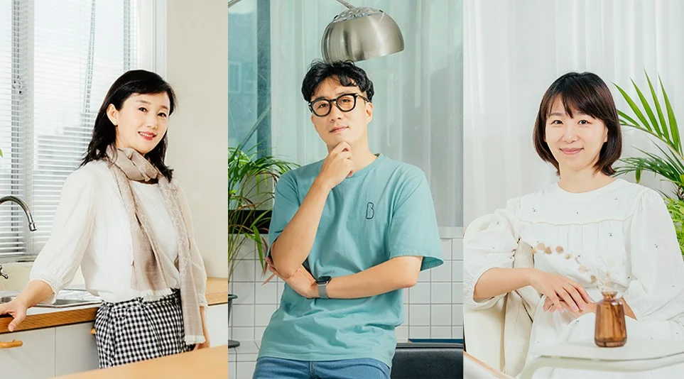 (왼쪽부터) L.UP으로 활동하고 있는 고영미, 임진오, 강고운님