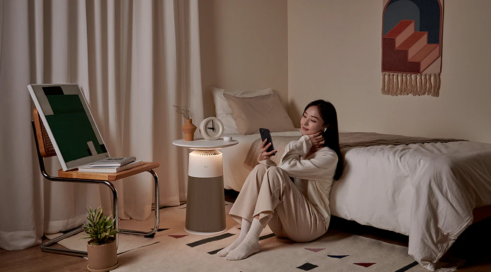 공기청정기를 테이블로 사용하기까지, LG퓨리케어 오브제컬렉션 에어로퍼니처