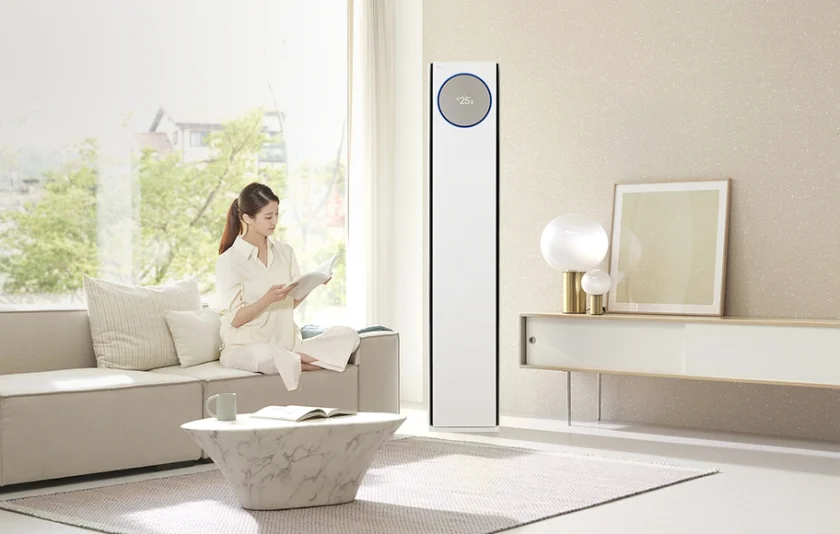 LG전자가 2023년형 ‘LG 휘센 오브제컬렉션 타워에어컨’을 19일 출시한다. 신제품은 자동 청정관리 기능을 더욱 강화했으며 집에 혼자 남아있는 반려동물까지 배려하는 ‘펫케어모드’ 등으로 더욱 편리해졌다. LG전자가 2023년형 ‘LG 휘센 오브제컬렉션 타워에어컨’을 19일 출시한다. 신제품은 자동 청정관리 기능을 더욱 강화했으며 집에 혼자 남아있는 반려동물까지 배려하는 ‘펫케어모드’ 등으로 더욱 편리해졌다.