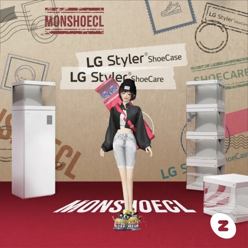 LG전자가 신발을 제대로 관리·보관·감상하는 차세대 프리미엄 신발관리 솔루션 ‘LG 스타일러 슈케이스·슈케어’를 출시한다. 메타버스 플랫폼 ‘제페토’ 내에서 나만의 아바타가 몬슈클 슈즈와 아이템을 착용하고 있다. LG전자가 신발을 제대로 관리·보관·감상하는 차세대 프리미엄 신발관리 솔루션 ‘LG 스타일러 슈케이스·슈케어’를 출시한다. 메타버스 플랫폼 ‘제페토’ 내에서 나만의 아바타가 몬슈클 슈즈와 아이템을 착용하고 있다.