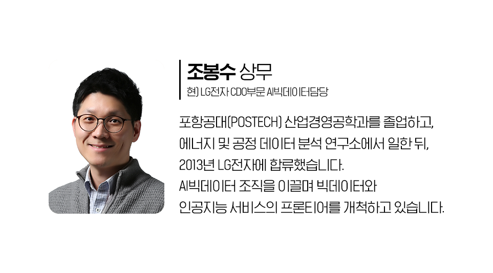 AI 빅데이터 기술 융합이 창조해가는 가전의 새로운 진화에 대해 설명합니다.