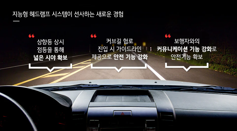 운전자에게 새로운 방식의 주행경험을 제공하는 자동차 헤드램프 기술의 최신 트렌드를 설명합니다.