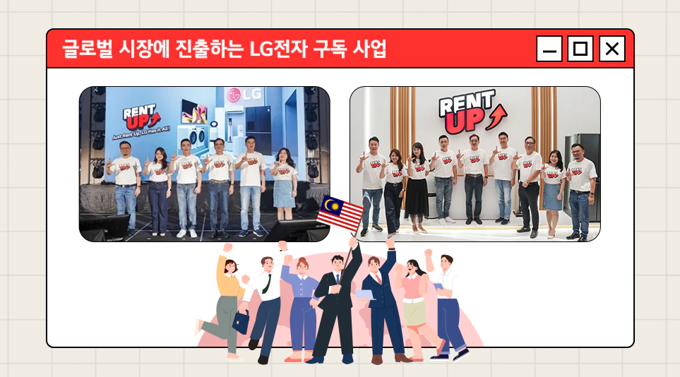말레이시아 고객들을 타겟으로 출시한 LG전자 구독 서비스 ‘LG 렌트업(LG Rent UP)’