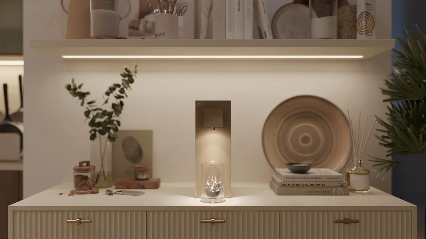 뛰어난 수질 관리 시스템을 자랑하는 ‘LG 퓨리케어 오브제컬렉션 정수기 라이트온(Light-On)’
