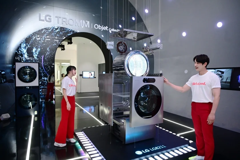 LG 시그니처 세탁건조기'의 ‘AI DD모터’와 ‘인버터 히트펌프’ 등 핵심 부품