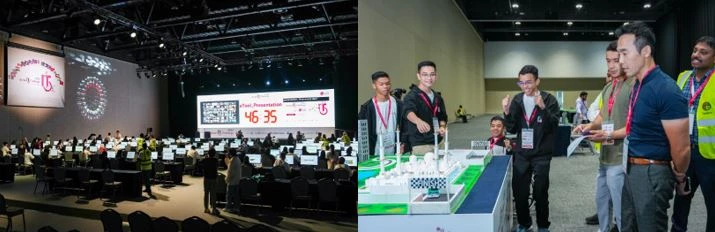  2023년 아부다비에서 개최한 장애청소년IT챌린지(GITC) 현장 