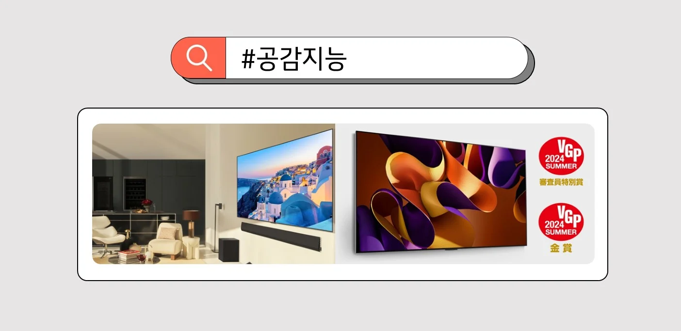 ‘VGP 2024 Summer’ 어워드에서 특별상을 수상한 2024년형 LG 올레드 에보