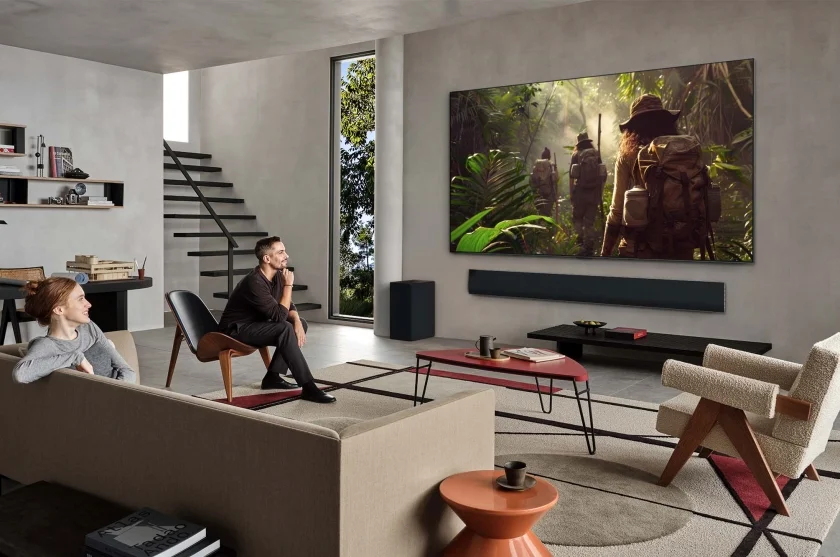 2025년형 LG 올레드 에보(모델명 G5) 라이프스타일 이미지컷.