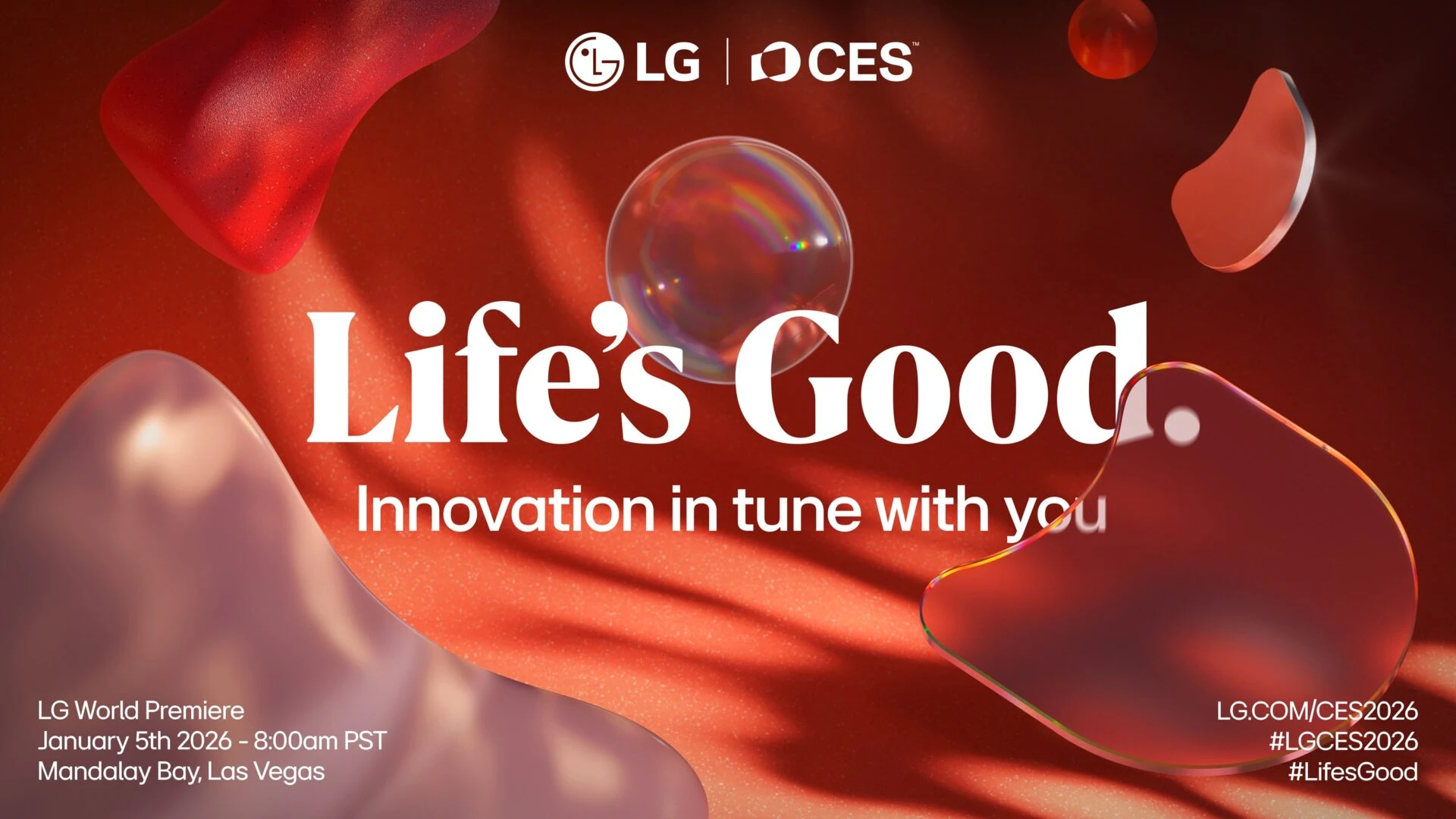 LG전자가 미국 라스베이거스에서 현지시간 1월 5일 진행하는 『LG 월드 프리미어』의 초청장을 공개했다.